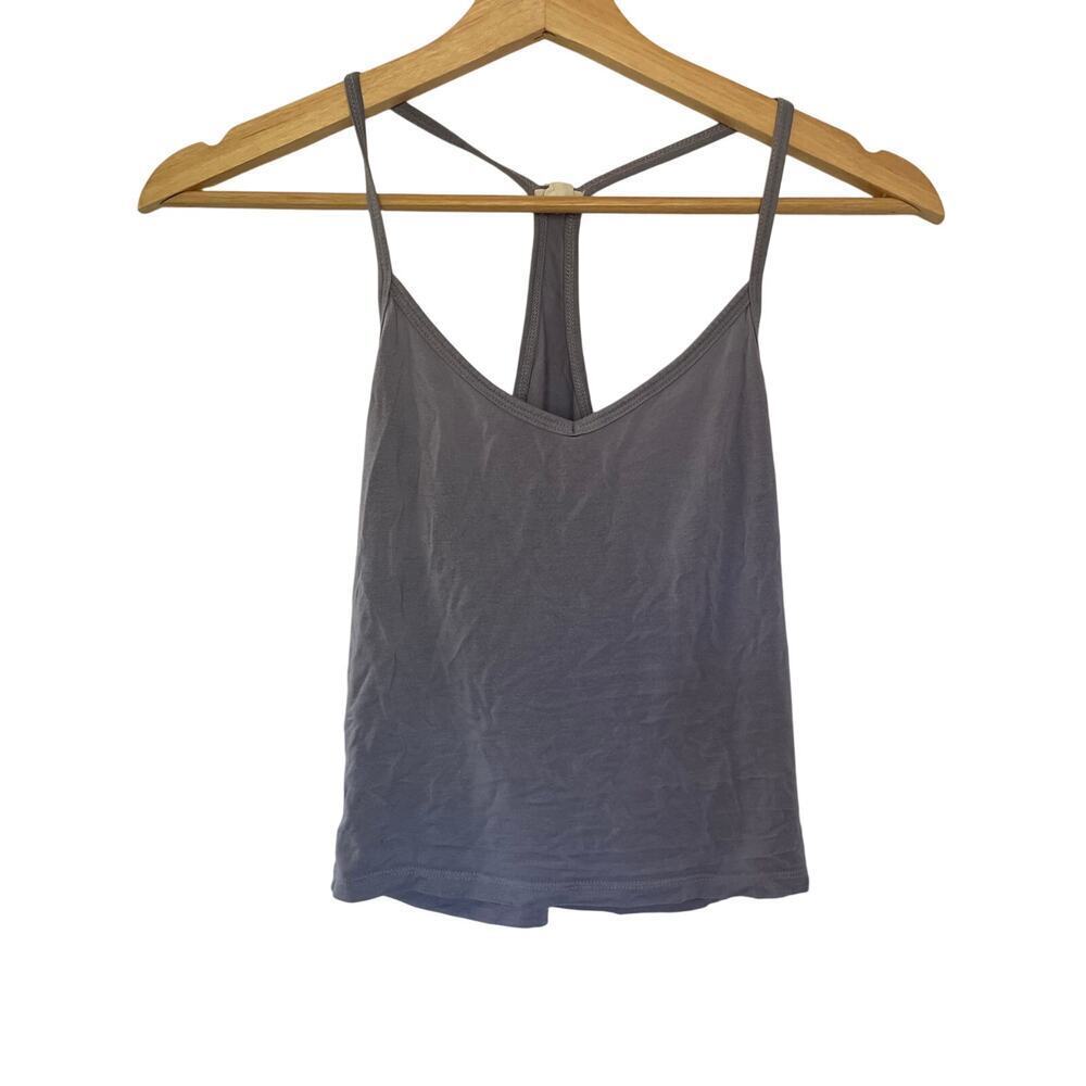 Garage‎ lilac blue racerback tank top spaghetti straps rayon women's size XS
